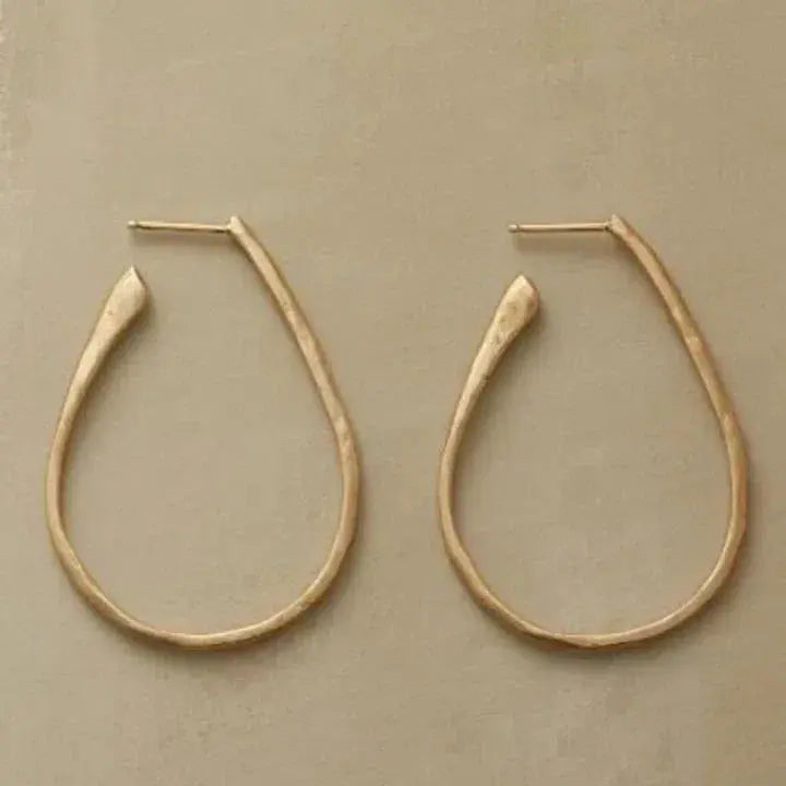 Vintage Gold Hoop Earrings 0