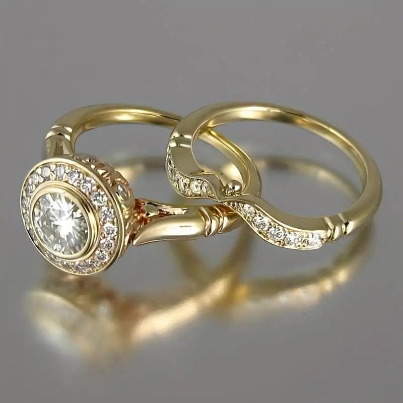 Vintage Gold & Zirconia Ring Pack 0