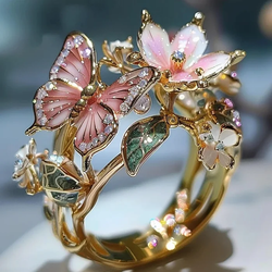 Vintage Golden Prifddinas Floral Ring 0