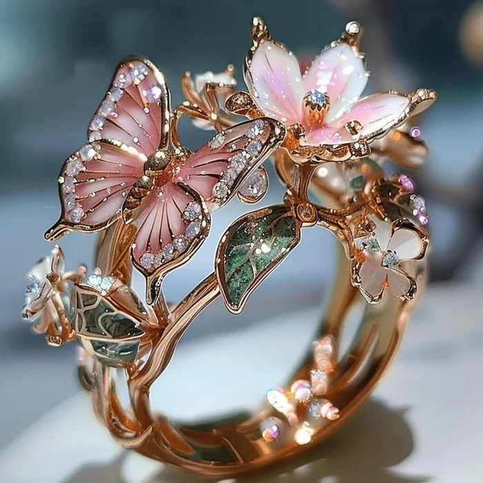 Vintage Golden Prifddinas Floral Ring 2