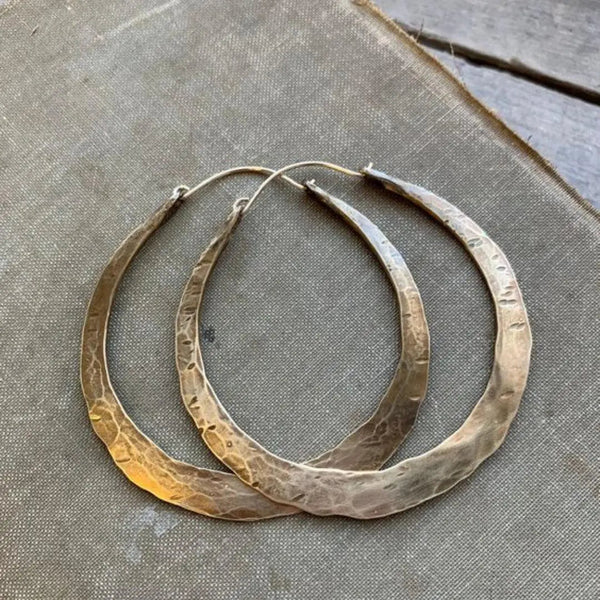 Vintage Old Hoop Earrings 0