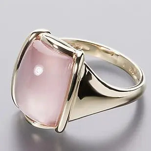 Vintage Square Rose Gold Ring 0