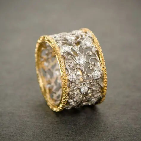 Vintage Zirconia Ivy Ring 0