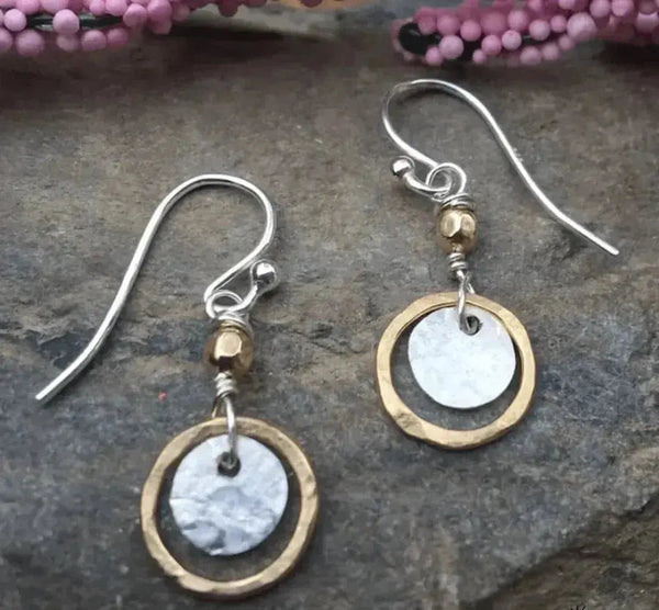 Vintage gold & silver earrings 0