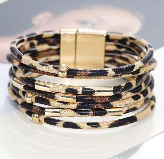 Wide Boho Multilayer Wrap Bracelet 0